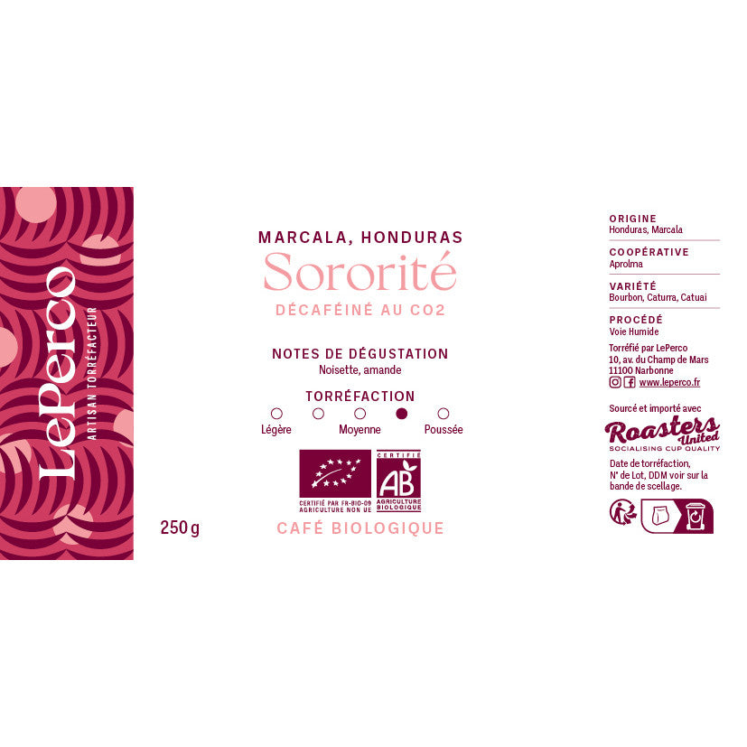 Sororité Décaféiné - Honduras - Marcala